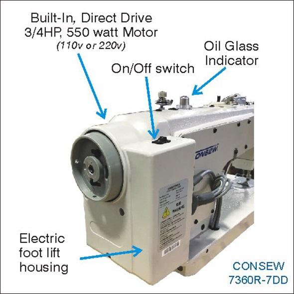 Consew 7360R7DD High Speed Industrial Sewing Machine GoldStar Tool